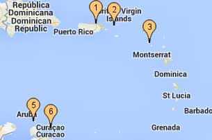 PUERTO RICO, ST. THOMAS, ST. KITTS, ARUBA, CURACAO
