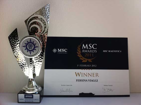 Fersina Viaggi Winner Awards 2011 - MSC WEB