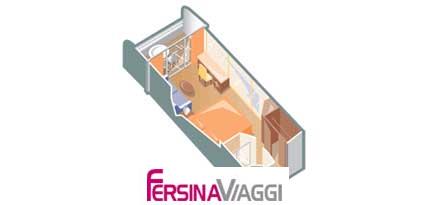 mappa Cabina esterna con balcone
