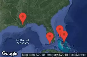 CARNIVAL GLORY - Itinerario di 7 notti partendo da NEW ORLEANS,LA il 24/05/2020 - LA, FL, The Bahamas