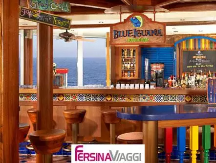 Carnival Fantasy - blue iguana bar