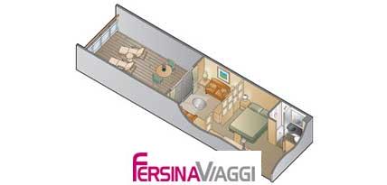 mapp Cabina esterna con balcone family mapp Cabina esterna con balcone family