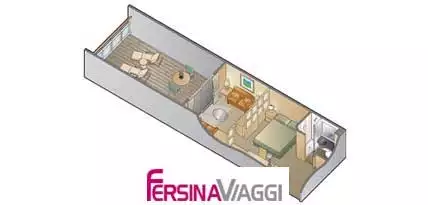 mapp Cabina esterna con balcone family