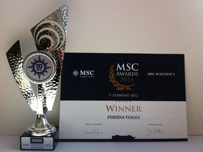 premio Msc Crociere