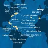 Spagna, Gibilterra, Isole Azzorre, Canada, Stati Uniti, Florida (USA), Repubblica Dominicana, Antille, Isole Vergini