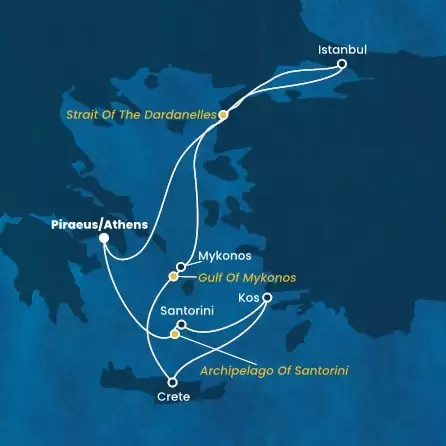 COSTA FORTUNA - Itinerario di 6 notti partendo da ATENE il 12/07/2024 - Grecia, Turchia