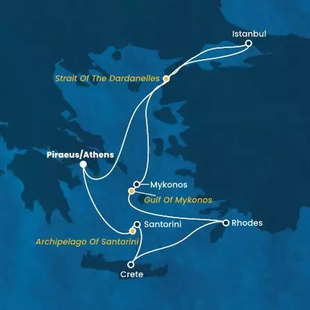 COSTA FORTUNA - Itinerario di 6 notti partendo da ATENE il 02/08/2024 - Grecia, Turchia