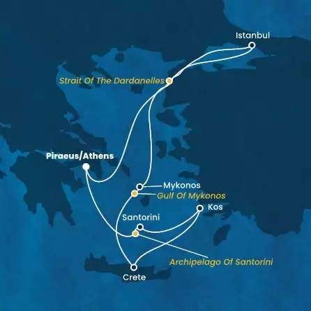 COSTA FORTUNA - Itinerario di 6 notti partendo da ATENE il 09/08/2024 - Grecia, Turchia