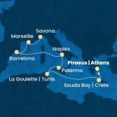 Grecia, Tunisia, Italia, Spagna, Francia