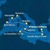 Grecia, Tunisia, Italia, Spagna, Francia