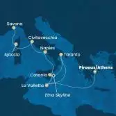 Grecia, Malta, Italia, Corsica (Francia)