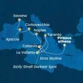 Grecia, Malta, Italia, Corsica (Francia)