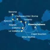 Grecia, Malta, Italia, Corsica (Francia)