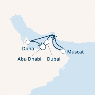COSTA DIADEMA - Itinerario di 6 notti partendo da ABU DHABI il 20/12/2019 - Emirati Arabi Uniti, Oman