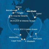 Emirati Arabi Uniti, Mauritius, Sud Africa, Namibia, Isole Canarie, Marocco, Spagna, Italia