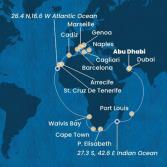 Emirati Arabi Uniti, Mauritius, Sud Africa, Namibia, Isole Canarie, Spagna, Italia, Francia