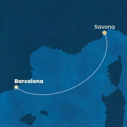 COSTA FASCINOSA - Itinerario di 0 notti partendo da BARCELLONA il 19/11/2025 - Spagna, Italia