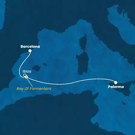 COSTA TOSCANA - Itinerario di 2 notti partendo da BARCELLONA il 02/09/2024 - Spagna, Isole Baleari, Italia