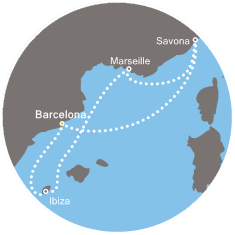 Spagna, Isole Baleari, Francia, Italia