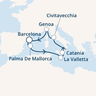 Spagna, Isole Baleari, Malta, Italia