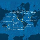 Spagna, Portogallo, Isole Azzorre, Stati Uniti, Florida (USA), Messico, Stati Uniti, Hawai, Polinesia, Fiji, Nuova Caledonia