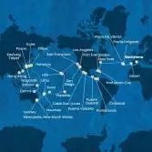 Spagna, Portogallo, Isole Azzorre, Stati Uniti, Florida (USA), Messico, Stati Uniti, Hawai, Polinesia, Fiji, Australia