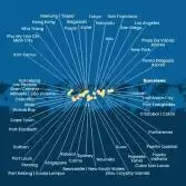 Spagna, Portogallo, Isole Azzorre, Stati Uniti, Florida (USA), Messico, Stati Uniti, Hawai, Polinesia, Fiji, Nuova Caledonia