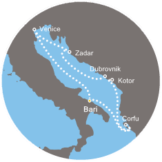 Italia, Grecia, Montenegro, Croazia