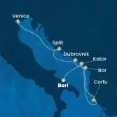 Italia, Montenegro, Grecia, Croazia