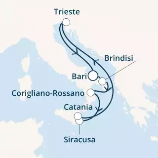 COSTA DELIZIOSA - Itinerario di 6 notti partendo da BARI il 21/09/2020 - Italia