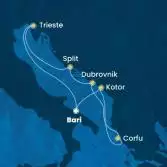 Italia, Montenegro, Grecia, Croazia