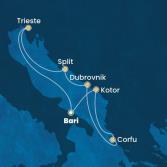 Italia, Montenegro, Grecia, Croazia