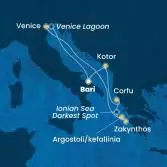 Italia, Montenegro, Grecia