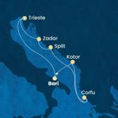 Italia, Montenegro, Grecia, Croazia