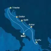 Italia, Montenegro, Grecia, Croazia