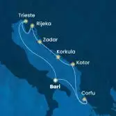 Italia, Grecia, Montenegro