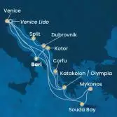 Italia, Montenegro, Grecia, Croazia