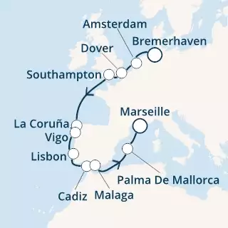 COSTA FORTUNA - Itinerario di 11 notti partendo da BREMERHAVEN il 11/07/2020 - Germania, Islanda, Scozia