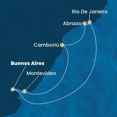 COSTA FAVOLOSA - Itinerario di 7 notti partendo da BUENOS AIRES il 14/02/2025 - Argentina, Brasile, Uruguay