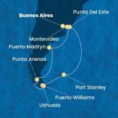 Argentina, Uruguay, Cile, Isole Falkland