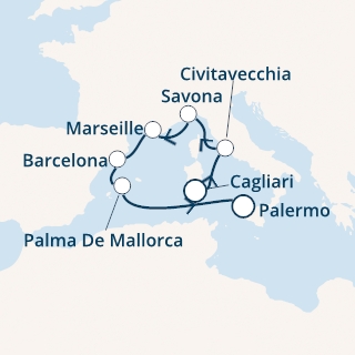 Italia, Francia, Spagna, Isole Baleari