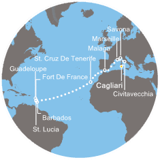 Francia, Spagna, Isole Canarie, St. Lucia, Grenadine, Martinique, Guadalupe