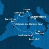 Italia, Francia, Spagna, Tunisia