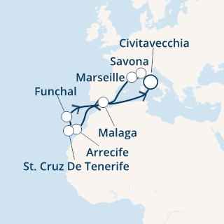 Italia, Francia, Isole Canarie, Madera, Spagna