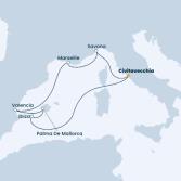 Italia, Isole Baleari, Spagna, Francia