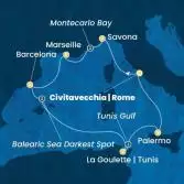 Italia, Francia, Spagna, Tunisia