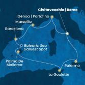 Italia, Francia, Spagna, Isole Baleari, Tunisia