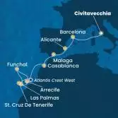 Italia, Spagna, Marocco, Isole Canarie, Madera