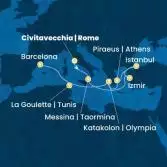 Italia, Turchia, Grecia, Tunisia, Spagna