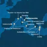 Italia, Francia, Spagna, Isole Baleari, Grecia